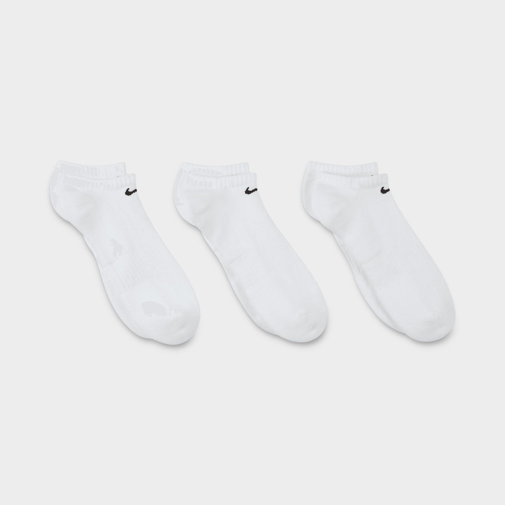Nike Everyday Cushioned Training No-Show Socks (3 Pack) White / Black sold by JD Sports product image thumbnail 4