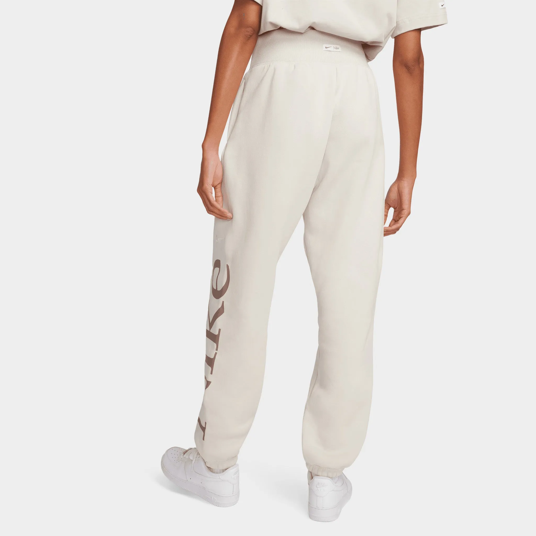 Nike Sportswear Women's Phoenix Fleece Oversized Logo Sweatpants Light Orewood Brown / Smokey Mauve - Sail sold by JD Sports product image thumbnail 2