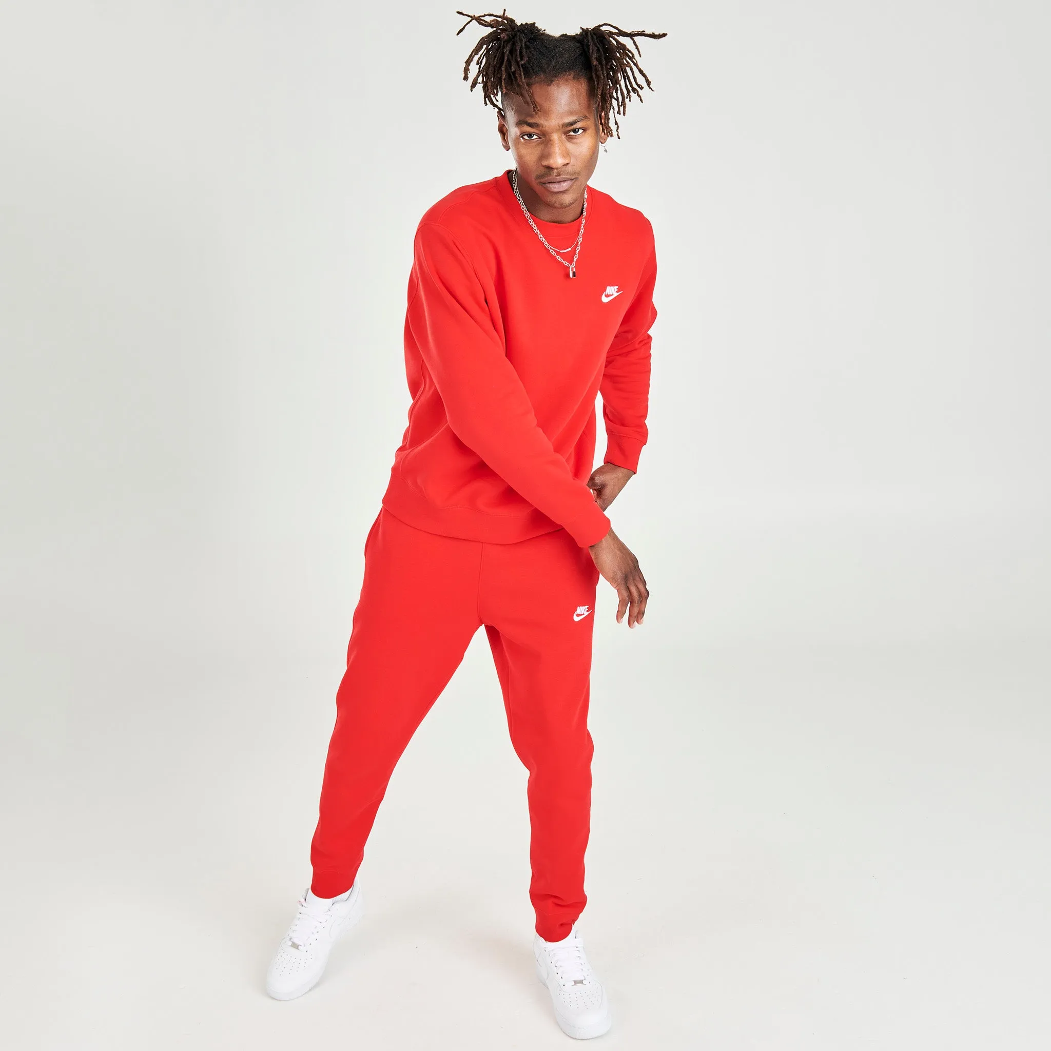 Nike Sportswear Club Fleece Crewneck University Red / White sold by JD Sports product image thumbnail 5