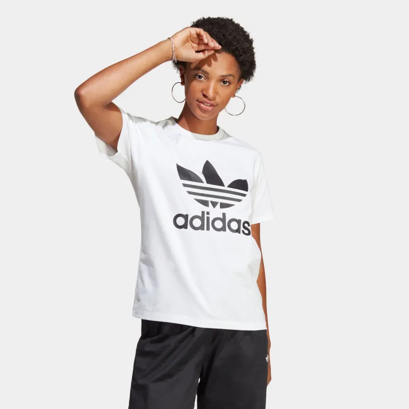 WMNS) adidas Adicolor 3-Stripes Pinstripe T-Shirt 'Purple