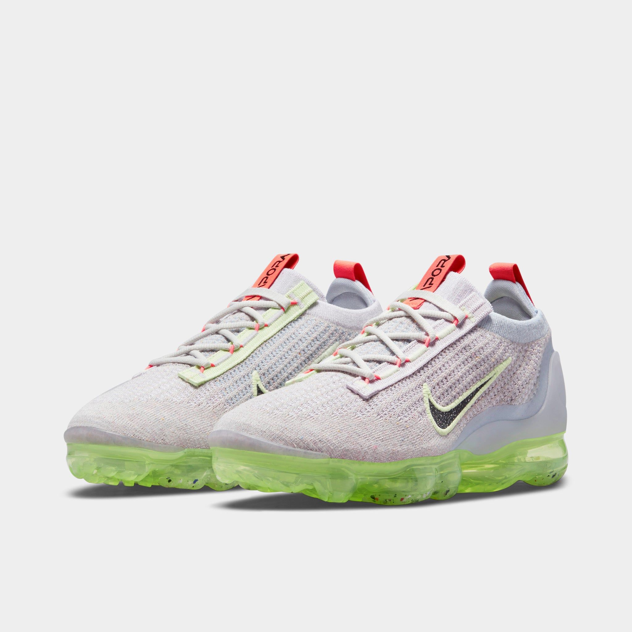 Nike Women's VaporMax 2021 Flyknit Light Bone / Lime Ice - Ghost sold by JD Sports product image thumbnail 2