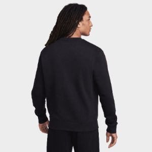 Nike Club Fleece Mini Logo Crewneck / Black sold by JD Sports
