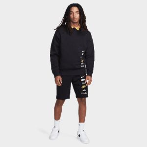 Nike Club Fleece Mini Logo Crewneck / Black sold by JD Sports