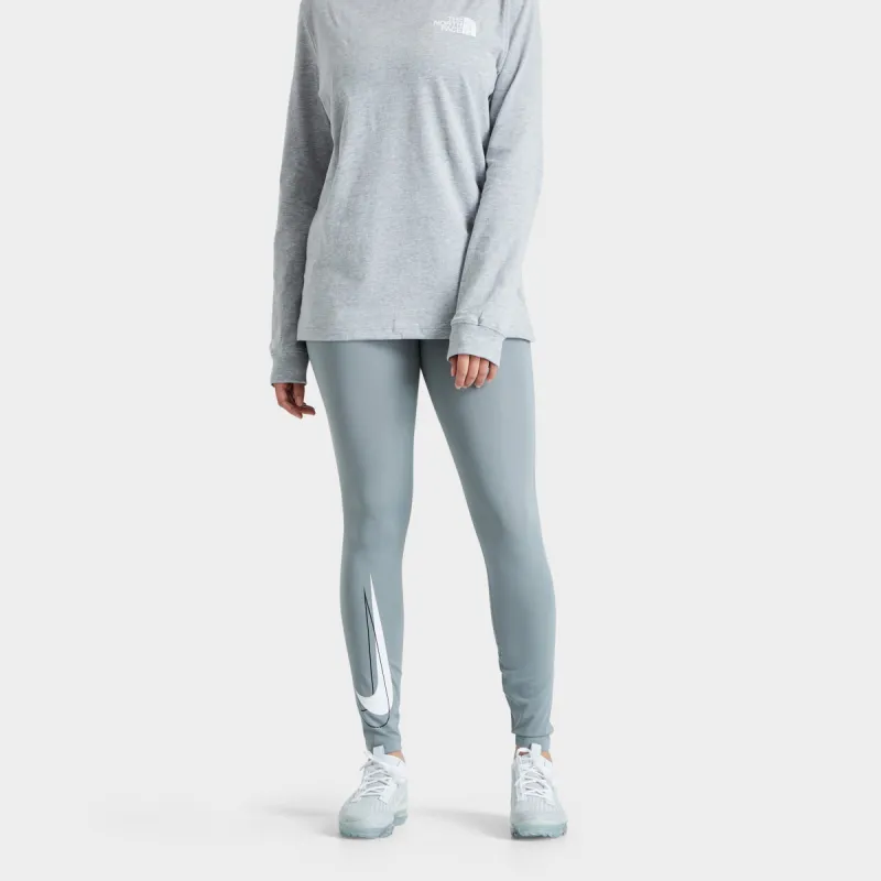 Nike Women's Dri-FIT Swoosh Run Mid-Rise 7/8 Running Tights / Particle Grey sold by JD Sports