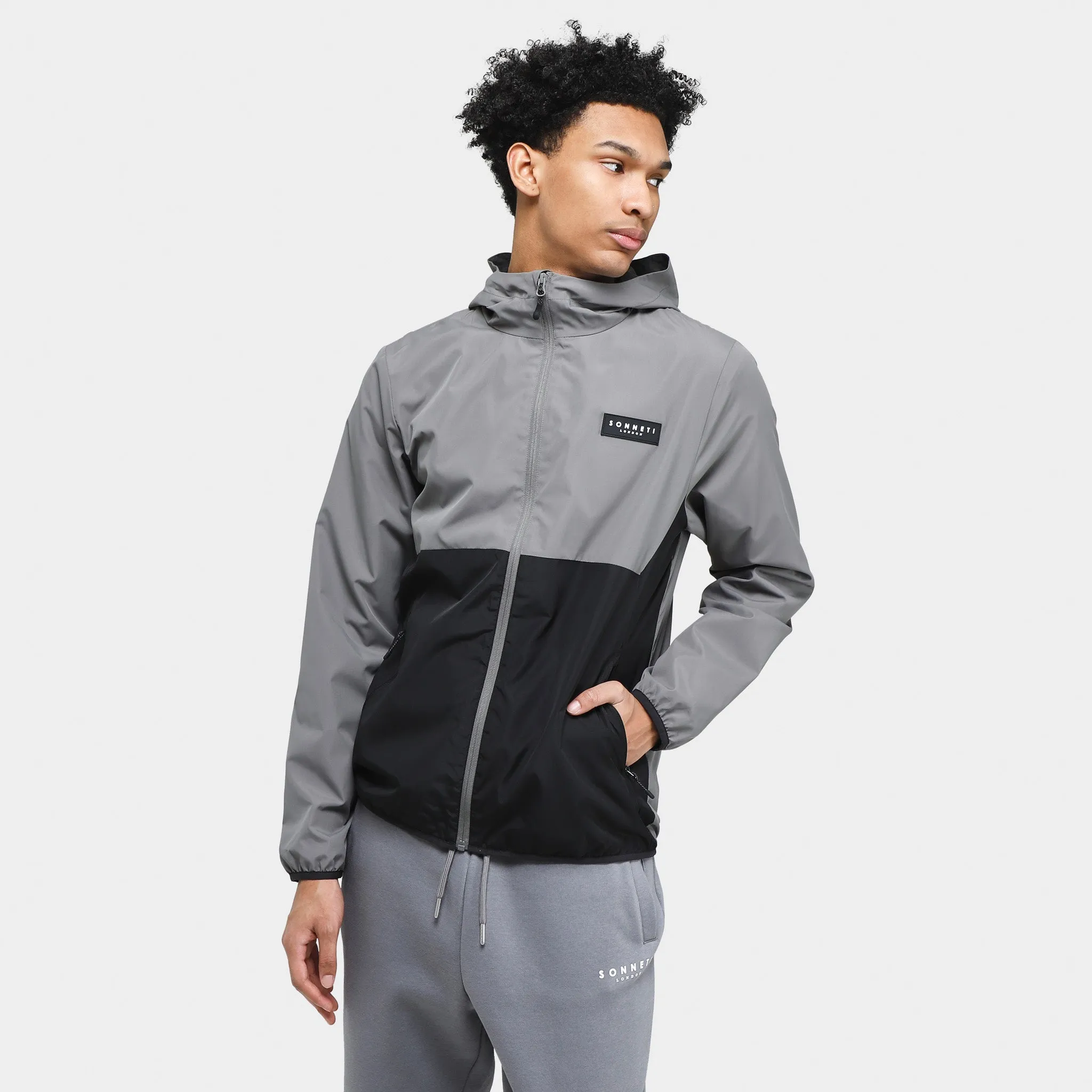Sonneti Saul Full Zip Windbreaker Jacket / Black sold by JD Sports