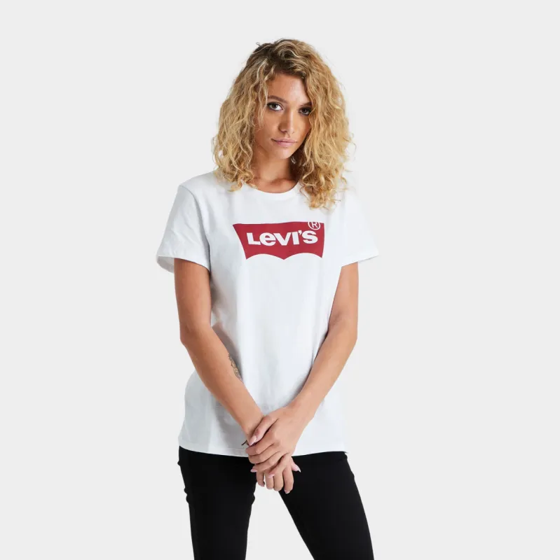 Levi's Women's The Perfect T-shirt / Core Housemark White sold by JD Sports