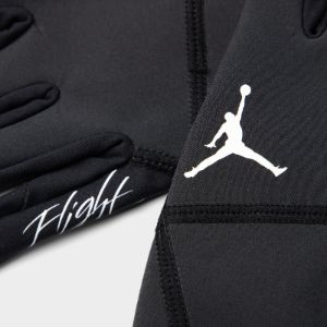 Jordan Hyperstorm Fleece Gloves Black / Black - Sail sold by JD Sports