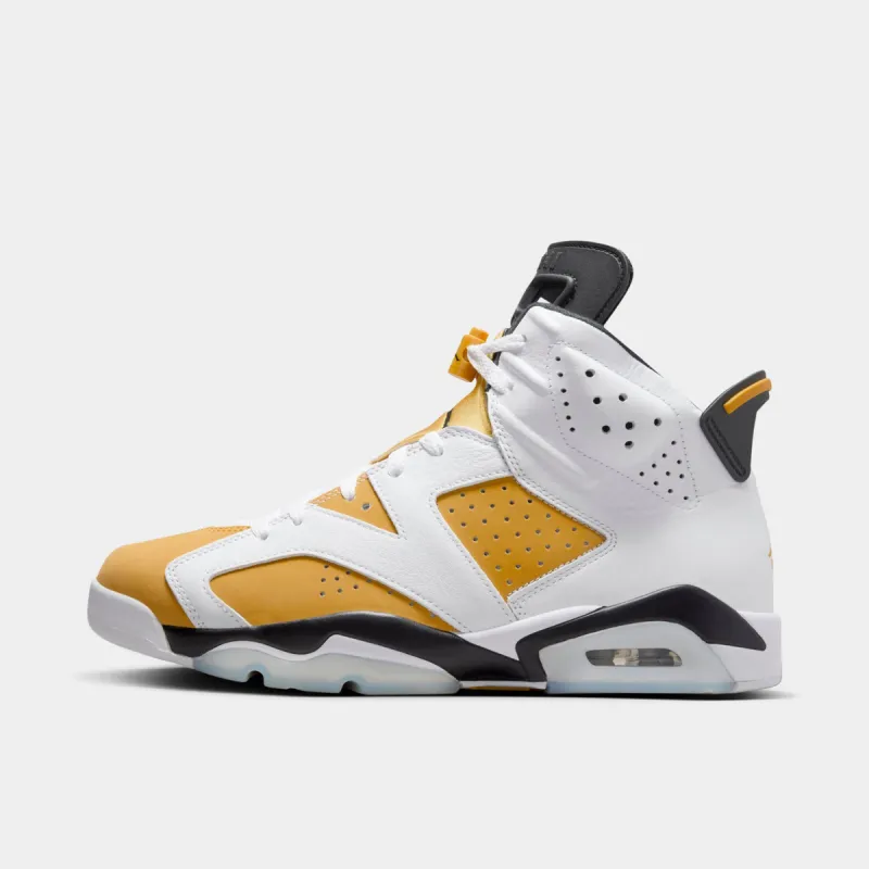 Jordan 6 Retro White / Yellow Ochre - Black sold by JD Sports