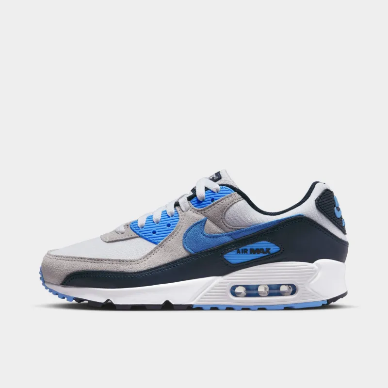 Nike Air Max 90 White / University Blue - Pure Platinum sold by JD Sports