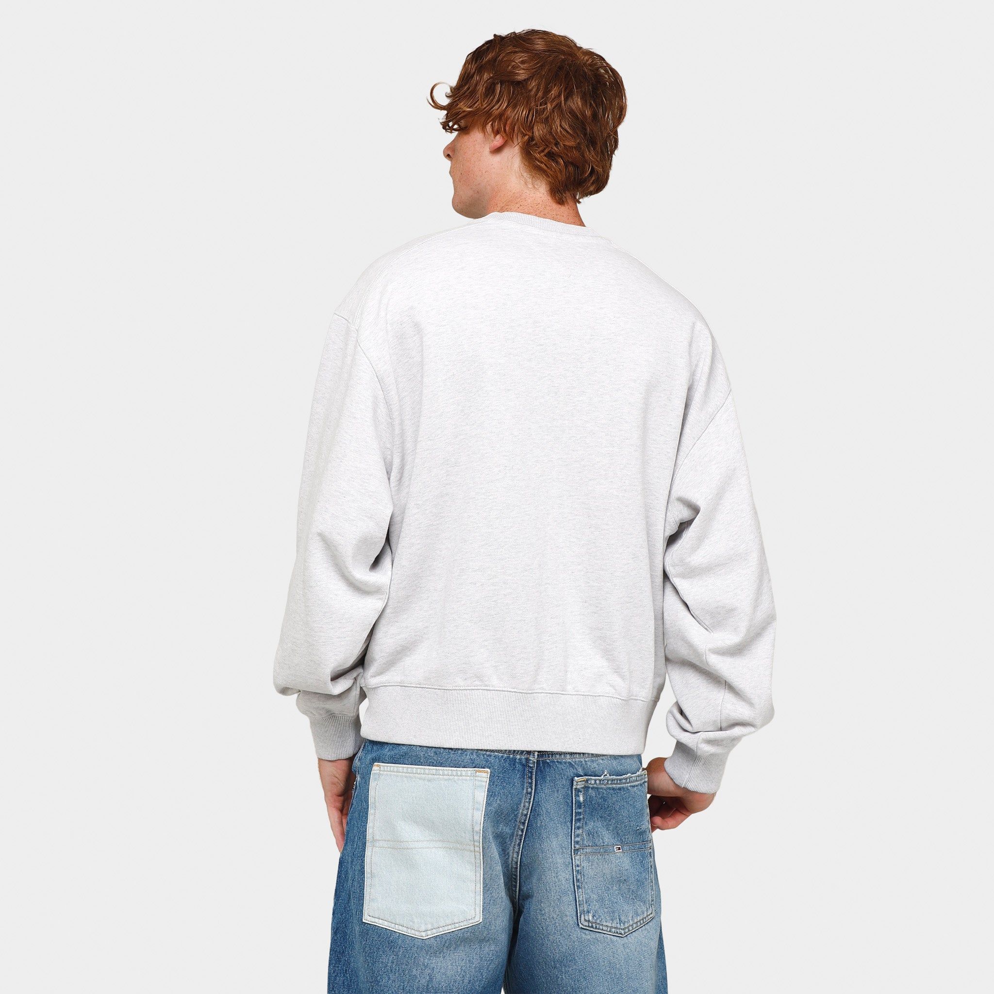 Tommy Jeans Archive Boxy Fit Logo Crewneck / Silver Grey Heather sold by JD Sports product image thumbnail 2
