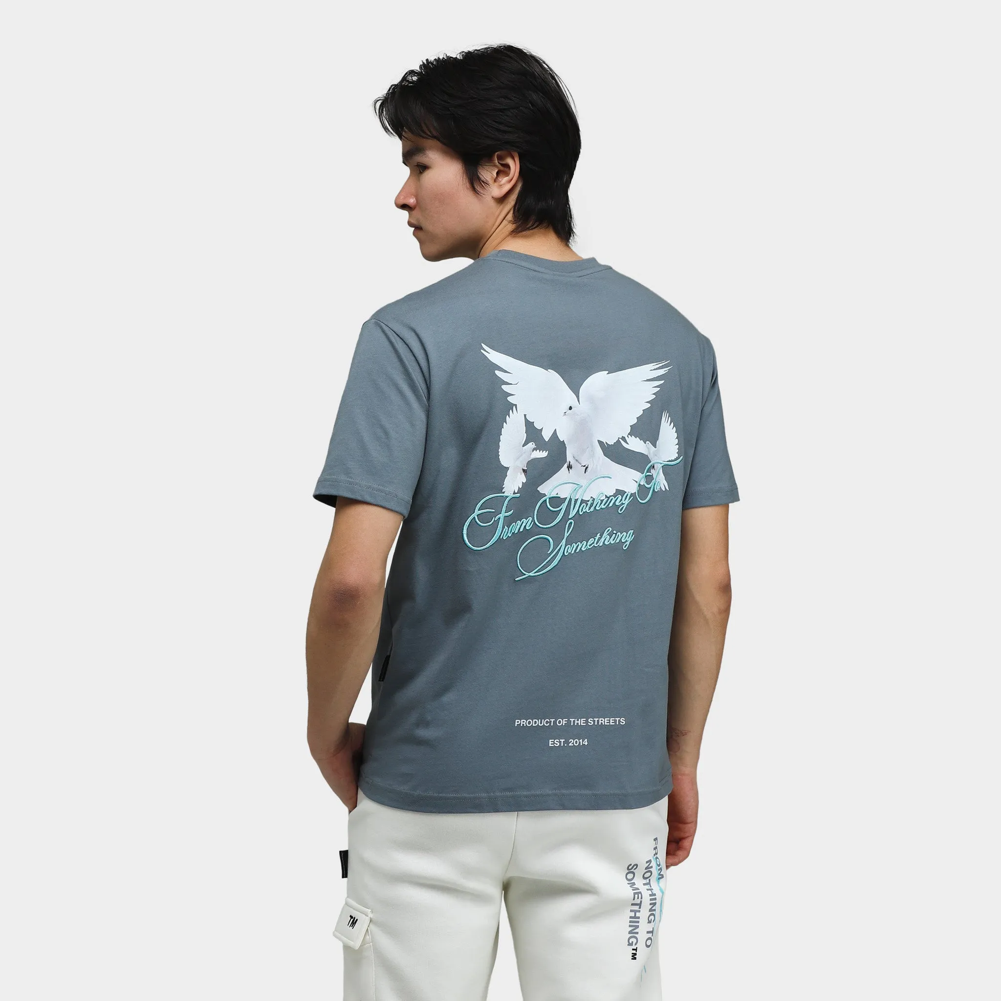 Hoodrich Take Flight V2 T-shirt Stormy Weather / White - Aqua Haze sold by JD Sports product image thumbnail 2