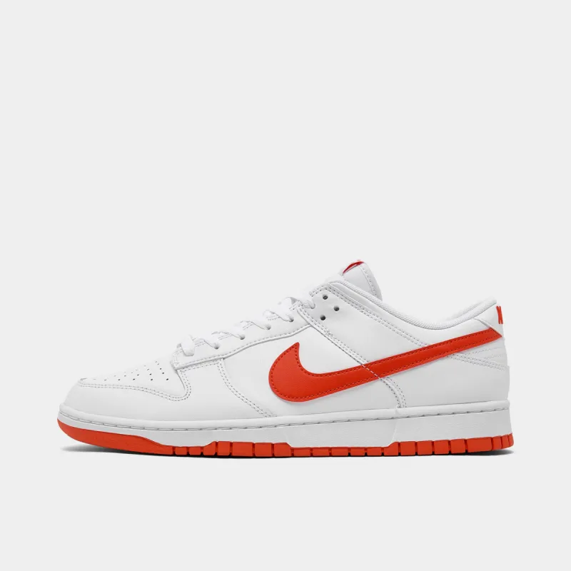 Nike Dunk Low Retro White / Picante Red sold by JD Sports