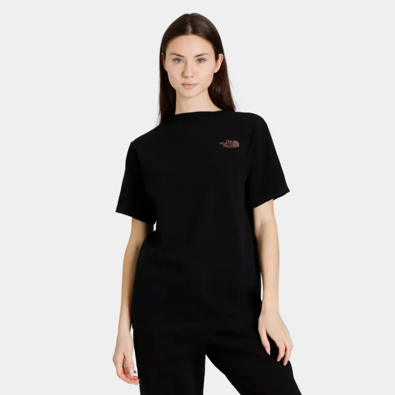 The North Face Women’s Geo NSE T-shirt TNF Black / Wild Ginger sold by JD Sports