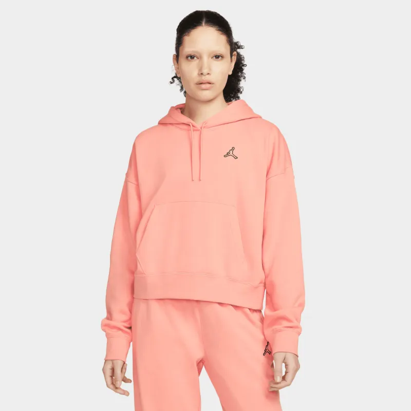 Jordan Women's Essentials Fleece Pullover Hoodie / Light Madder Root sold by JD Sports