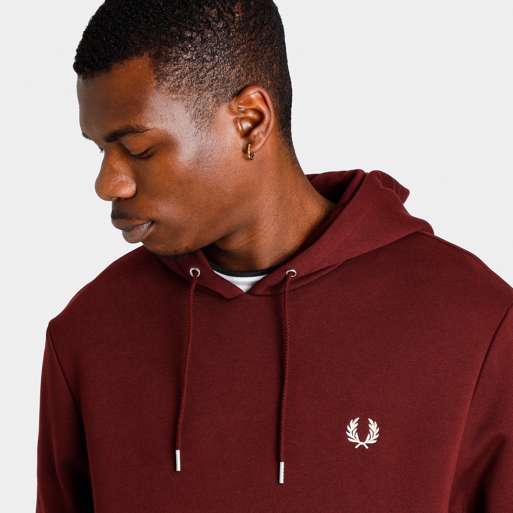 Fred Perry Tipped Pullover Hoodie / Oxblood sold by JD Sports product image thumbnail 3