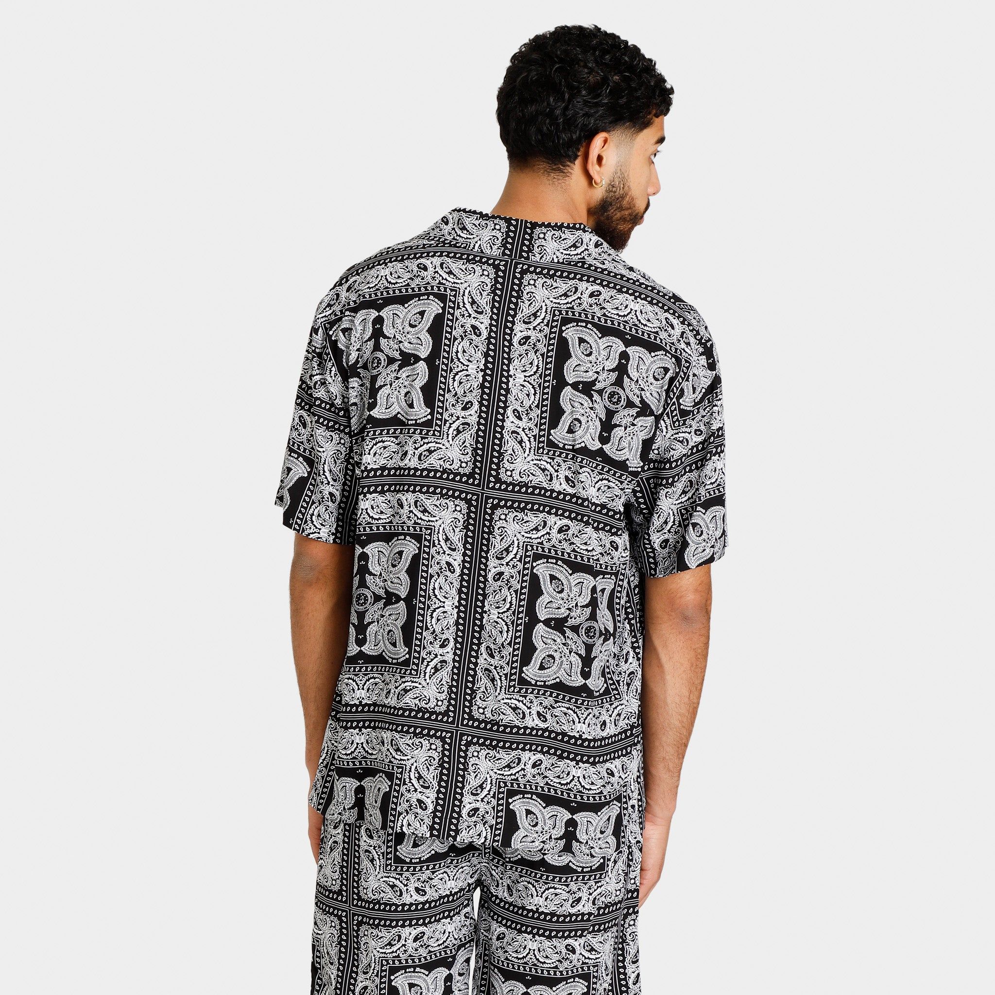 Supply & Demand Paisley Riviera Shirt Black / Grey sold by JD Sports product image thumbnail 2