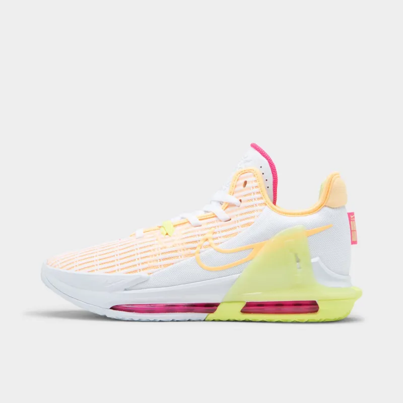Nike LeBron Witness 6 White / Light Lemon Twist - Melon Tint sold by JD Sports