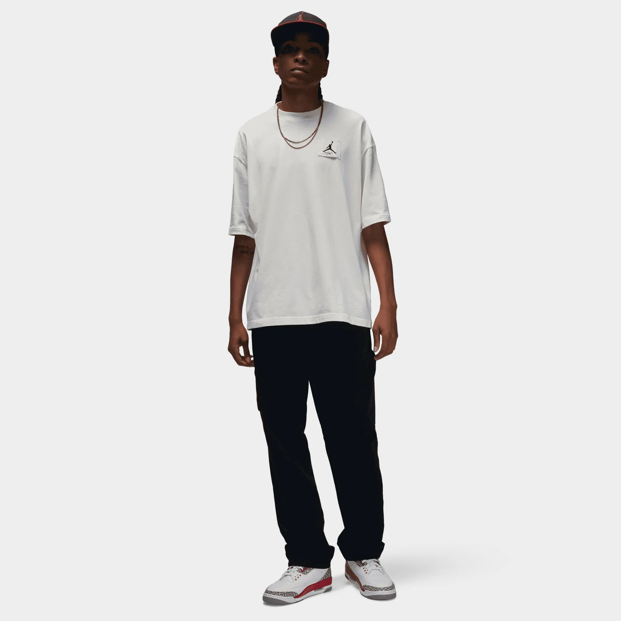 Jordan Flight Essential Oversized T-Shirt / Sail sold by JD Sports product image thumbnail 5