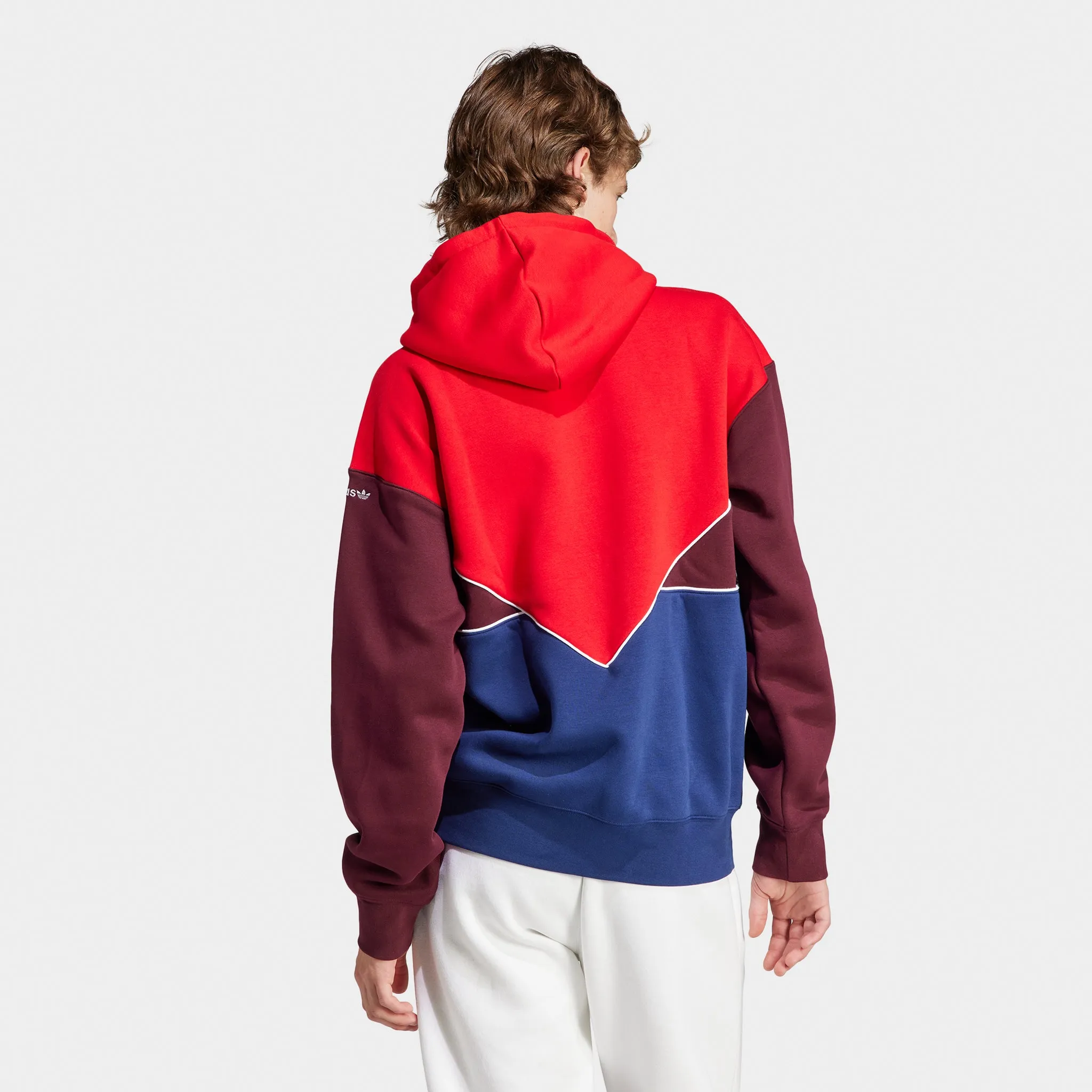 adidas Originals Adicolor Seasonal Archive Pullover Hoodie Better Scarlet / Dark Blue - Maroon sold by JD Sports product image thumbnail 2