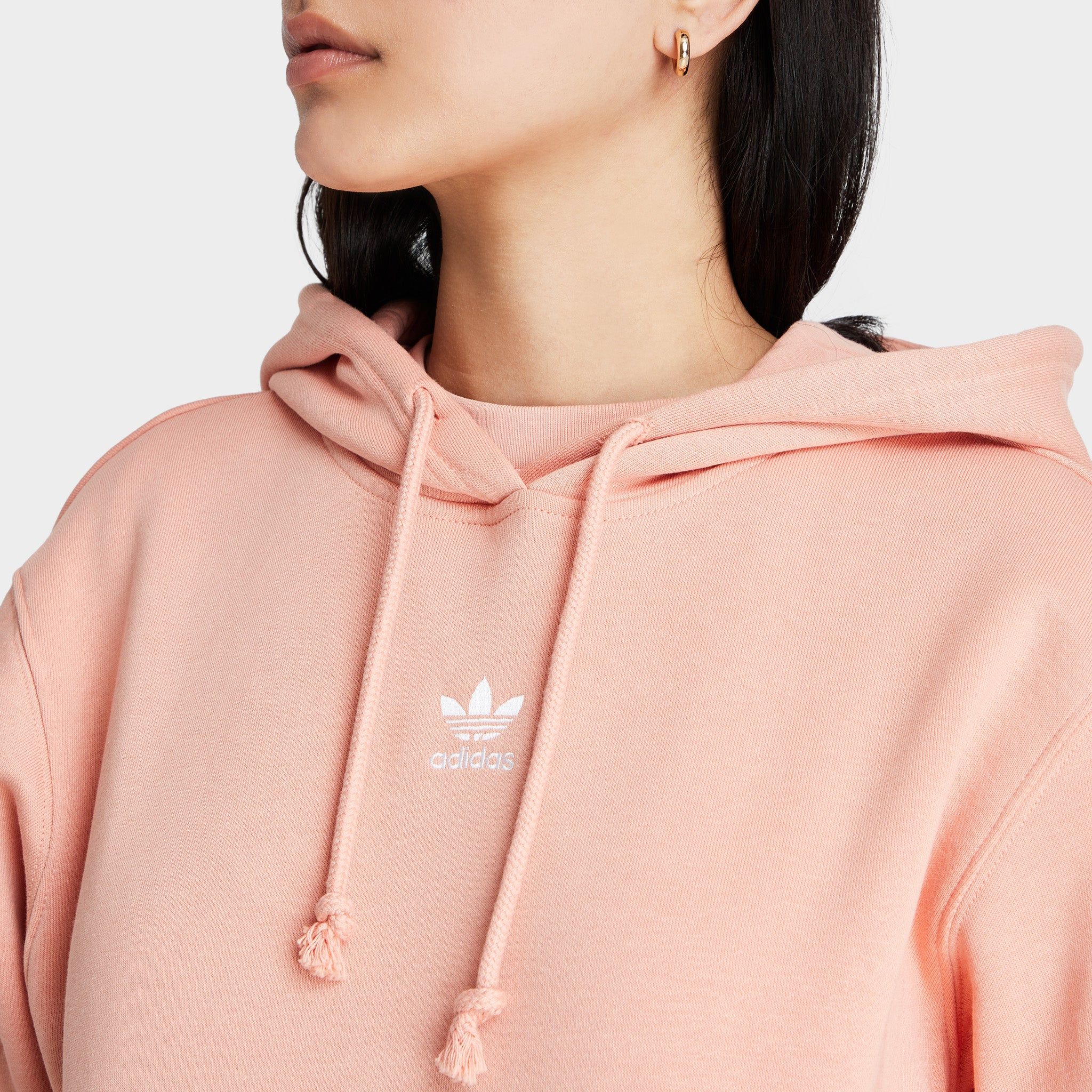 adidas Originals Women's Adicolor Essentials Fleece Pullover Hoodie / Ambient Blush sold by JD Sports product image thumbnail 4