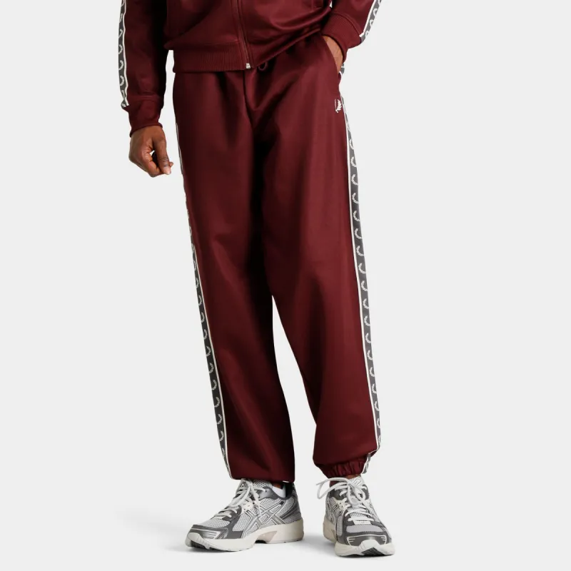Fred Perry Taped Track Pants Oxblood / Gunmental sold by JD Sports