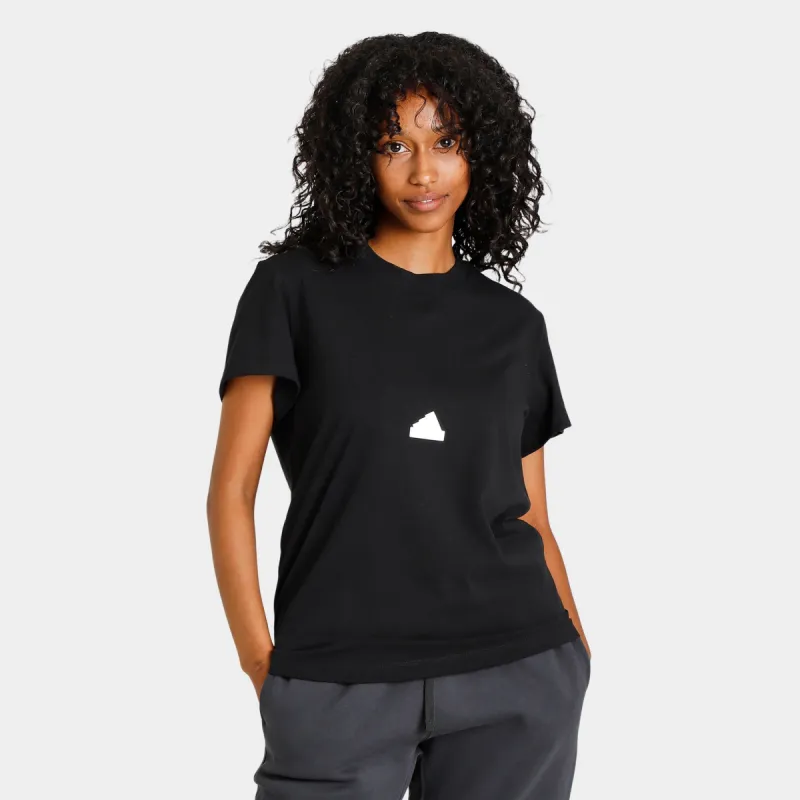 adidas Women's Sportswear T-shirt Black / White sold by JD Sports