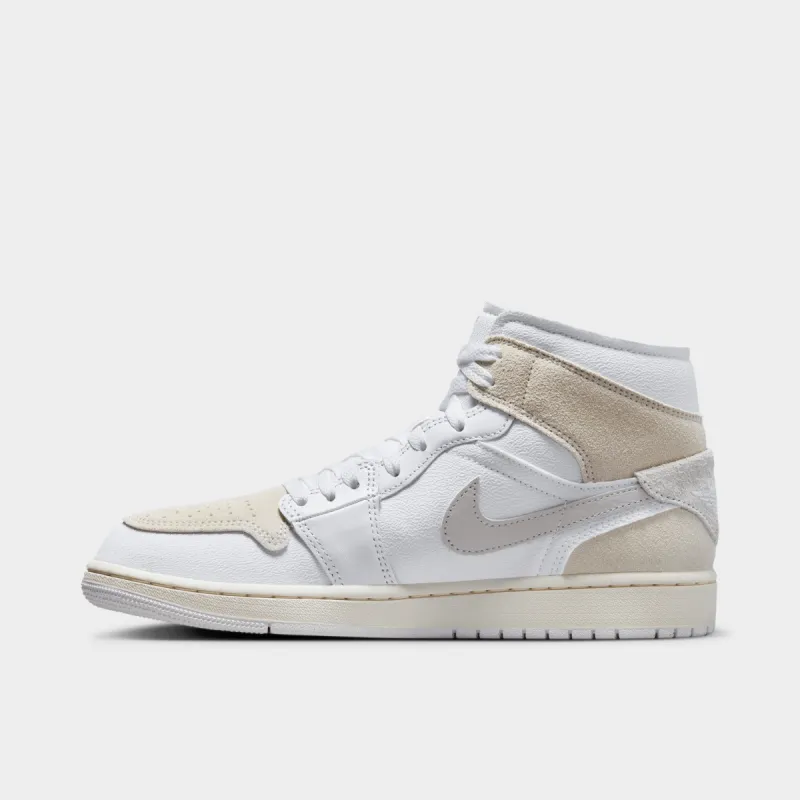 Jordan 1 Mid SE Craft White / Tech Grey - Sail sold by JD Sports
