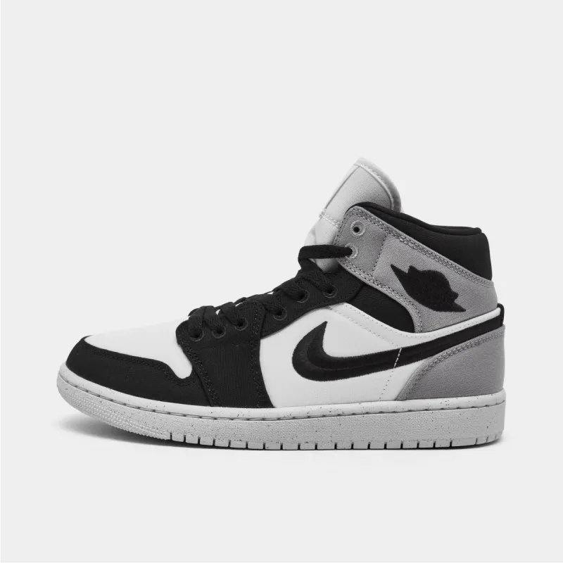 Jordan Women's 1 Mid SE Sail / Light Steel Grey - Black sold by JD Sports