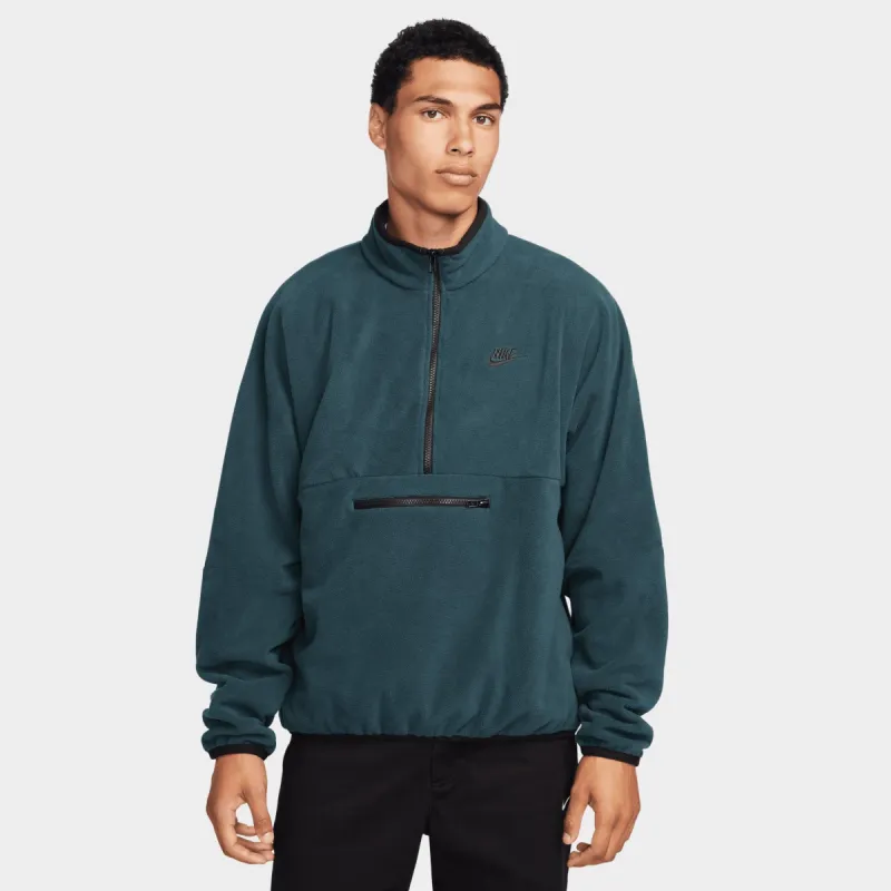 Nike Sportswear Club+ Fleece Pullover Half Zip Sweater / Deep Jungle sold by JD Sports