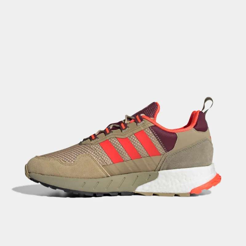 adidas Originals ZX 1K Boost Beige Tone / Solar Red - Victory Crimson sold by JD Sports