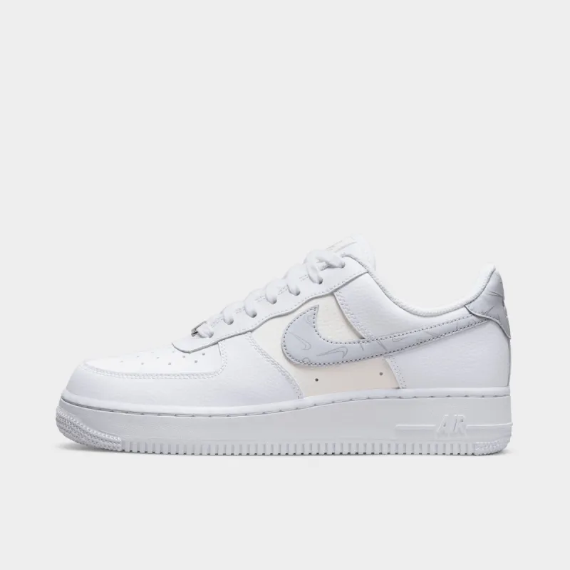 Nike Women's Air Force 1 `07 White / Sail - Metallic Silver sold by JD Sports