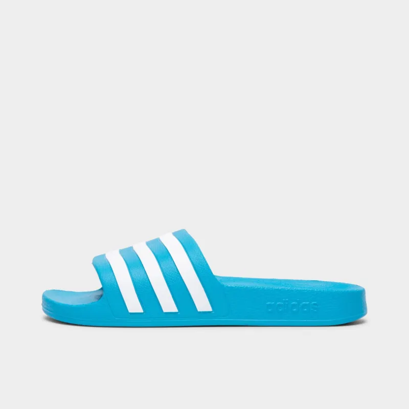 adidas Adilette Aqua Solar Blue / Cloud White - Solar Blue sold by JD Sports