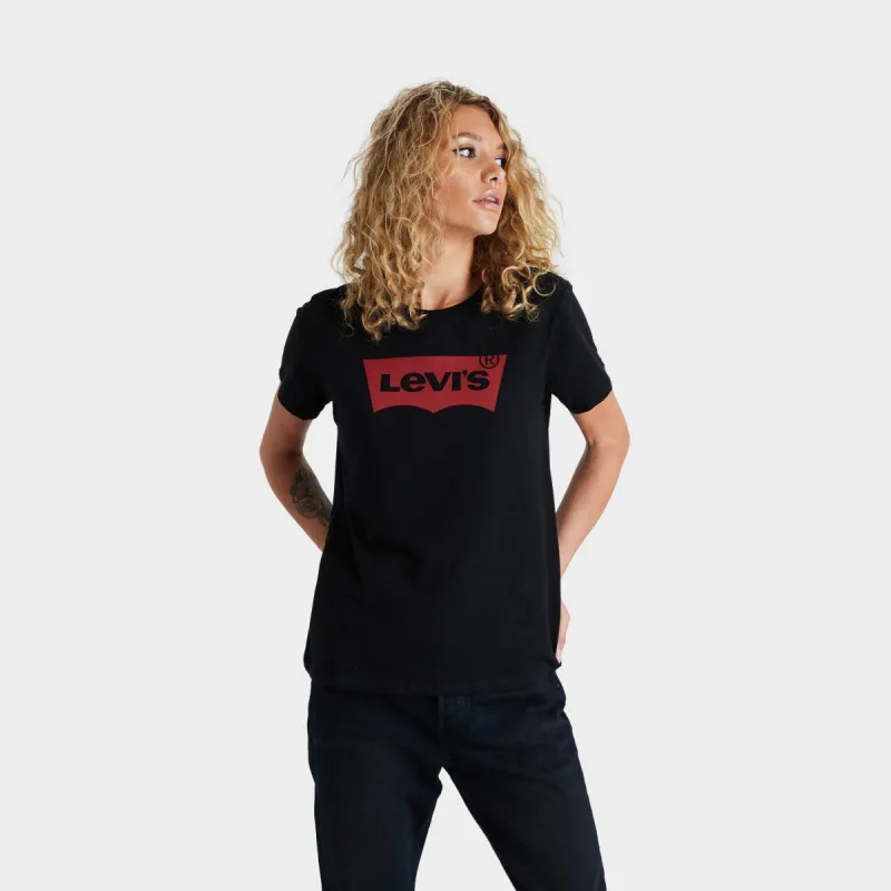 Levi's Women's The Perfect T-shirt / Core Housemark Black sold by JD Sports