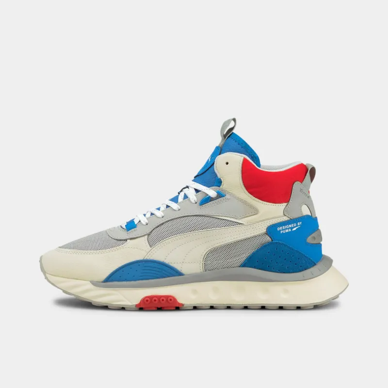 Puma Wild Rider Mid Ivory Glow / Blue sold by JD Sports