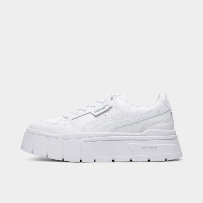Puma Women's Mayze Stack Leather / Puma White sold by JD Sports