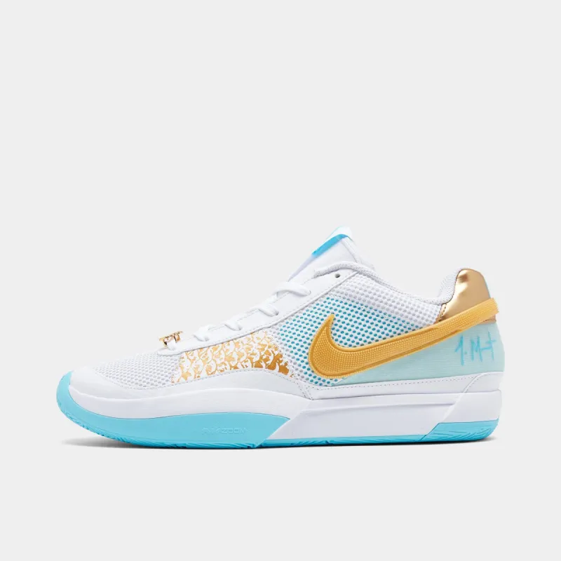 Nike Ja 1 White / Aquarius Blue - Glacier Blue sold by JD Sports
