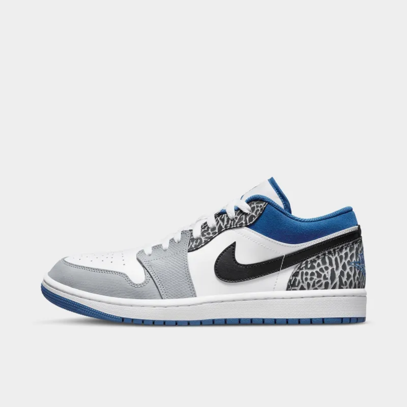 Jordan 1 Low SE Light Smoke Grey / Dark Marina Blue sold by JD Sports
