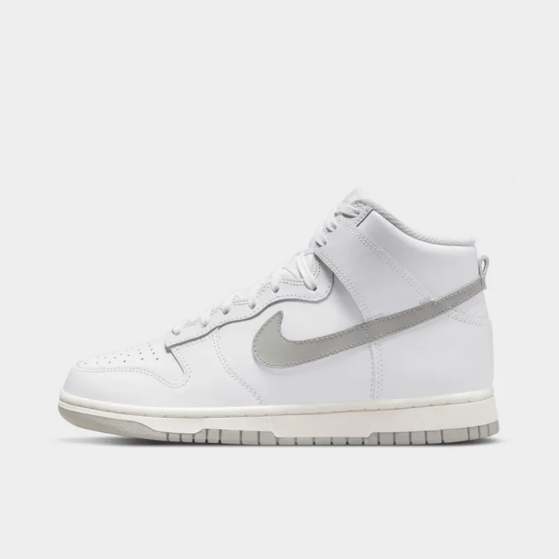 Nike Women's Dunk High White / Grey Fog / Sail sold by JD Sports