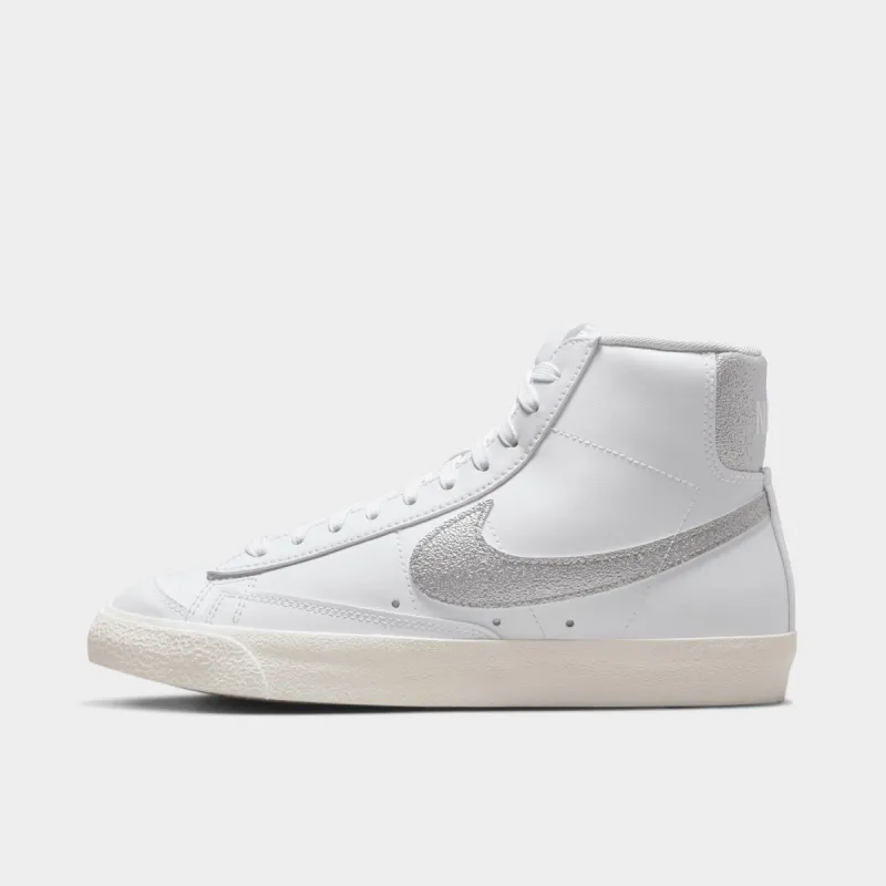 Nike Women's Blazer Mid '77 White / Metallic Silver - Sail sold by JD Sports