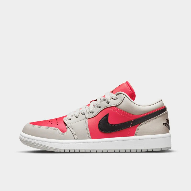 Jordan Women's 1 Low Light Iron Ore / Black - Siren Red sold by JD Sports