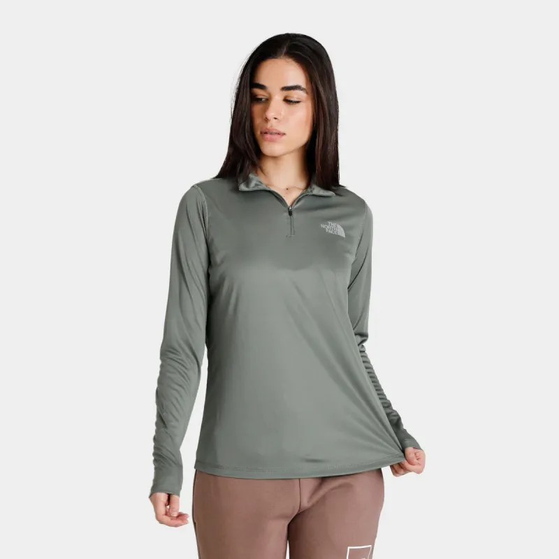 The North Face Women's Graphic Performance Quarter Zip / Agave Green sold by JD Sports