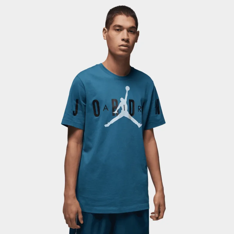 Jordan Air Stretch T-shirt True Blue / Black - White sold by JD Sports