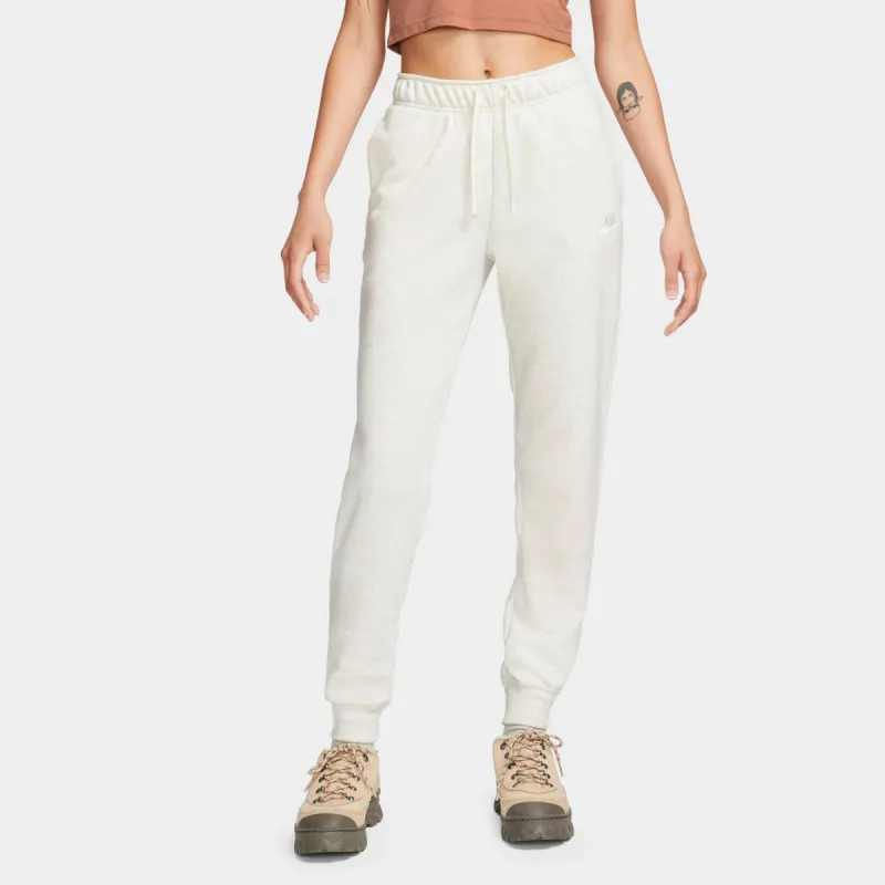 Nike Sportswear Club Fleece Women's Mid-Rise Joggers Oatmeal Heather / White sold by JD Sports