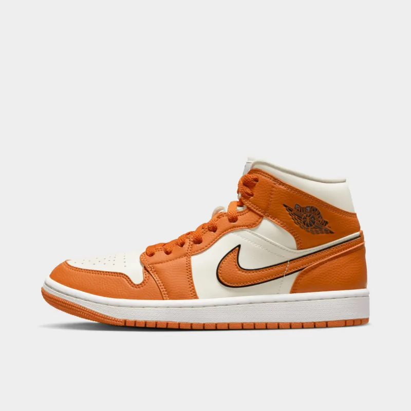 Jordan Women's 1 Mid SE Coconut Milk / Sport Spice - Black sold by JD Sports