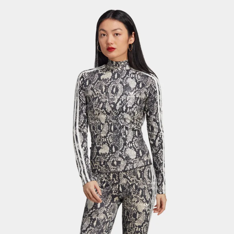 adidas Originals Allover Print Long Sleeve T-shirt Black / Multicolour sold by JD Sports