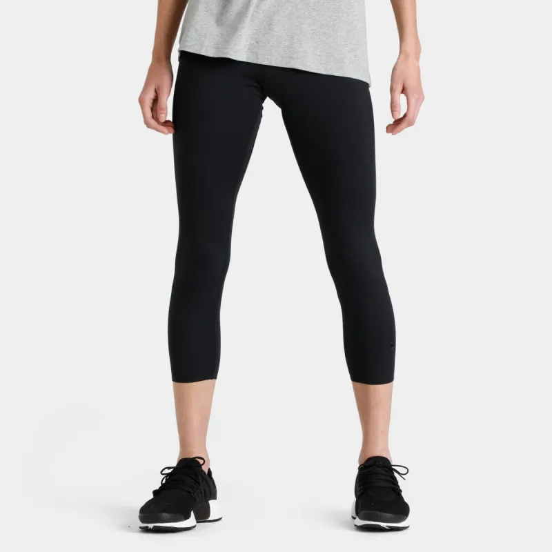 Nike Women's One Luxe Mid-Rise Crop Leggings Black / Clear sold by JD Sports