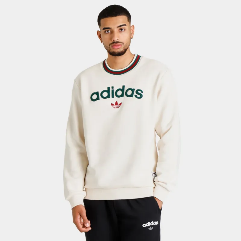 adidas Collegiate Crewneck Wonder White / Wonder White sold by JD Sports