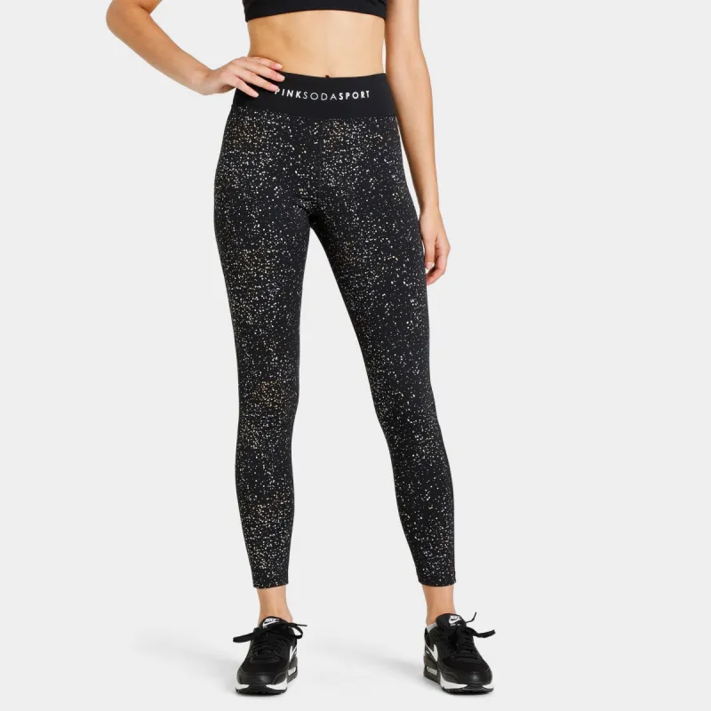 Pink Soda Sport Women's Sparkle Sculpt Tights / Black sold by JD Sports
