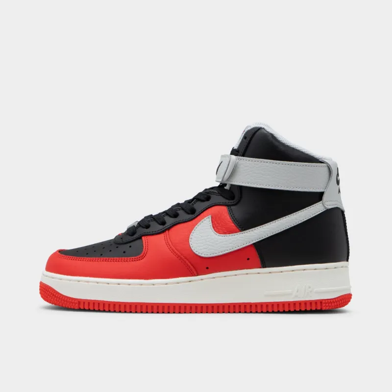 Nike Air Force 1 High '07 LV8 Black / Grey Fog - Chile Red sold by JD Sports