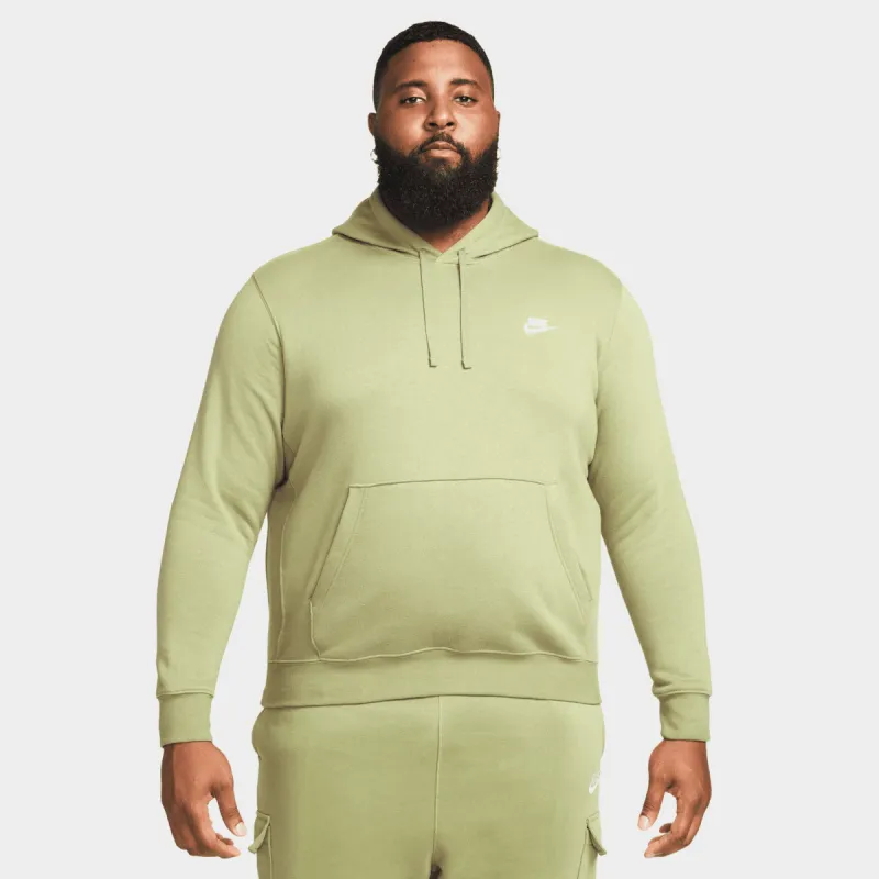 Nike Sportswear Club Brushed-back Pullover Hoodie Alligator / Alligator - White made by JD Sports